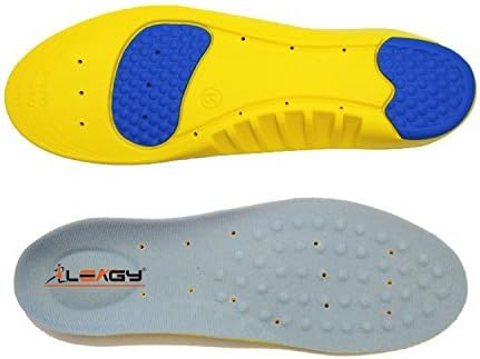 LEAGY Memory Foam Orthopedic Silica Gel Shoe Insole, Sport Running Athletic Basketball Shoe Insoles Pads Inserts Pain Relief, Sports Insoles, Applies Any Violent & Chronic Sports