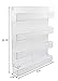 TQVAI 4 Tier Wall Mount Spice Rack Organizer Large Kitchen Spice Storage Shelf, White