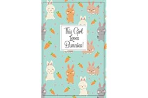 Bunny Journal - Bunny Gift: half lined, half blank pages to write & draw in this bunny notebook for a rabbit mom, bunny birth