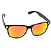 WearMe Pro - Square Retro Classic Mirrored Lens Women and Men Style Frame Sunglasses