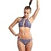 Gopen Brazilian Bikini Swimwear Triangle Bottom Top Halter Push Up Bikini Bathing Suits For Women Beachwear Set