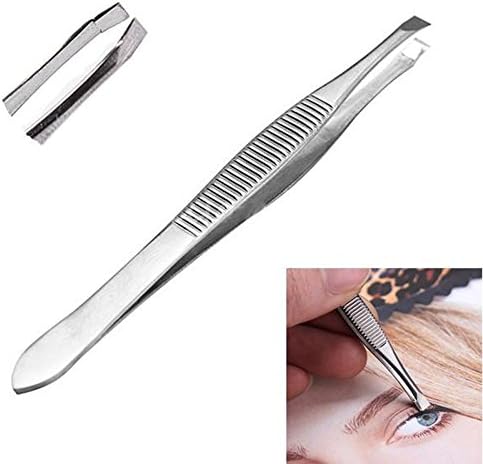 Vysart£¨TM£ 1 PCS Women Ladies Girls Tweezers Stainless Steel Eyelash Eyebrows Hair Beauty Slanted Makeup Tools Tweezer