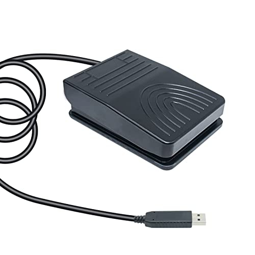 USB Foot Pedal Keyboard Single Switch Programmable PC Keyboard Mouse