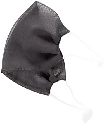 Gentle Meow Double-side Silk Mouth Mask Summer Sunscreen UV Mask Dust-proof Face Mask, Black