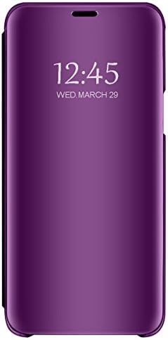 Clear Mirror Case for Huawei NOVA 3/NOVA 3I, Ultra-Thin Clear View Stand Flip Cover Protective Bumper