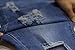 Burvogue Women's Blue Denim Stretch Jeans Skinny Distressed Pants Picture XL(US SIZE 8-10)
