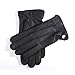 MATSU Men Winter Warm Deerskin Leather 100% Cashmere Lined Motorcycle Driving Dress Leather Gloves M1066