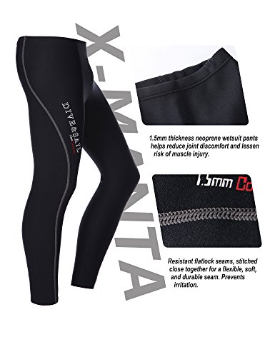image for DIVE & SAIL Wetsuit Men Diving Pants 1.5mm Neoprene Keep Warm for Wate