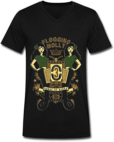 The Ice man CZR fashion boy39;s Flogging Molly tour men39;s t shirt Black Medium