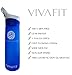 Premium Sports Water Bottle 24 Oz Large - super easy and safe to use for children and adults with fast sipping straw, one click open and leakproof lid.