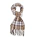 Lucky Leaf Women Men Winter Luxury Cozy Wool Warm Tartan Checked Plaid Wrap Scarf