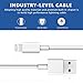 Everdigi Lightning Cable, iPhone Charger 6Pack 3FT iPhone Charging Cord Compatible with iPhone 8/8Plus/X/7/ 7Plus/ 6/ 6S/ 6 Plus/ 6S Plus, 5C/5S/5, iPad/iPod(White)