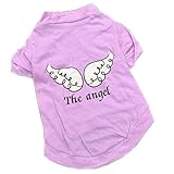 PanDaDa Puppy Pet Dog Wing T Shirt Vest Apparel Clothes Coat Costume Purple ...