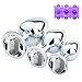 Dxhycc 3 Piece Jewelry Anal Plug, 3 Size Luxury Jewelry Design Fetish Anal Butt Plug Anal Trainer Toys Sex Toy Love Games for Experienced Users and Beginners Women Men (White)thumb 2