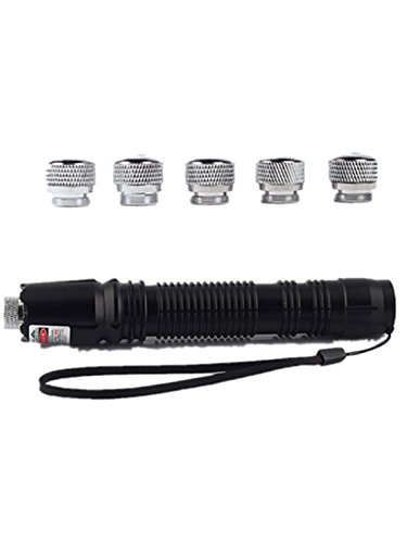 Sportedword 5 in 1Teaching pen Visible Beam Light 100mW 532nm Green Star Projector(black)