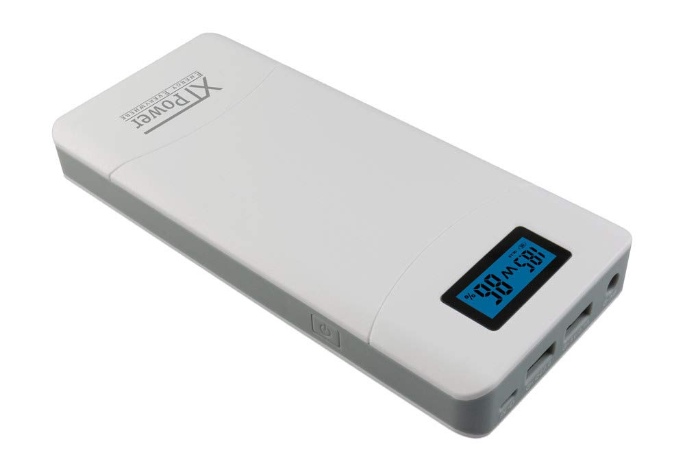XTPower® XT-16000QC3 Power Bank - modern DC/USB QC3 battery with 15600mAh - USB, QC 3.0 and DC connection of 12V, 15V, 16.5V, 19V, 20V and 24V 65W max.