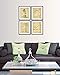 Pizza Patent Wall Art Prints - set of Four (8x10) Unframed - wall art decor for pizza lovers