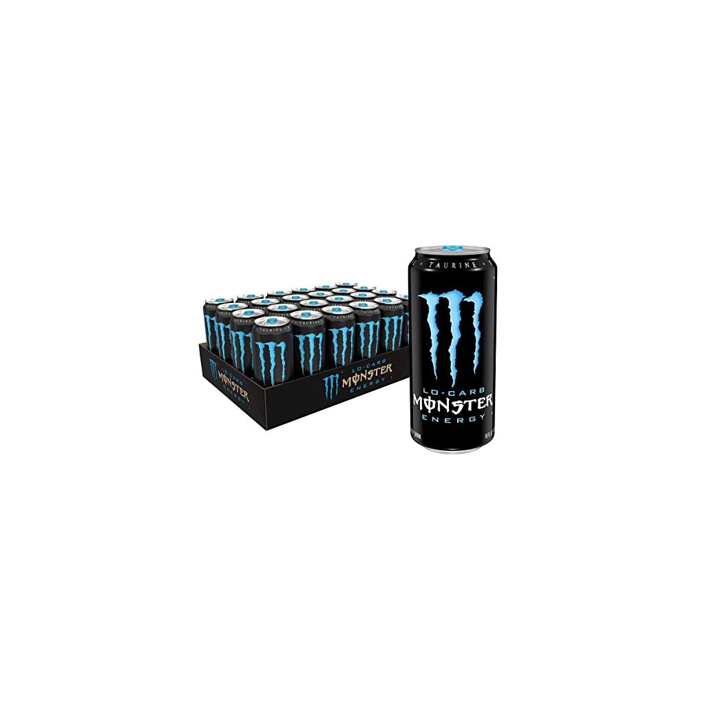 Monster Energy, LoCarb Monster, Low Carb Energy Drink, 16 Ounce (Pack of 24) Robby Gordon Off