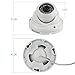 Pecham HD 1200TVL Security Camera, Surveillance CCTV Infrared Dome Camera with Night Vision and 3.6 mm Lens Wide Angle-White
