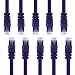 GearIT 10 Pack, Cat 6 Ethernet Cable Cat6 Snagless Patch 5 Feet - Computer LAN Network Cord, Purple - Compatible with 10 Port Switch POE 10port Gigabit primary