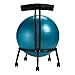 Gaiam Custom-Fit Balance Ball Chair - Exercise Stability Ball Adjustable Desk Chair for Home or Office with 55cm Yoga Ball, Air Pump, Exercise Guide and Satisfaction Guarantee