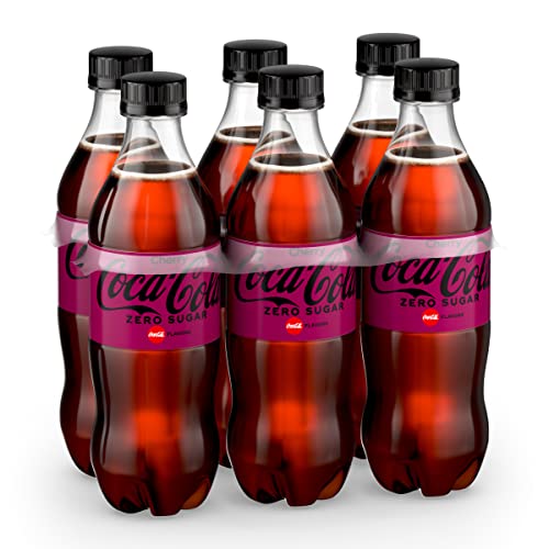 COCA-COLA ZERO SUGAR CHERRY DIET SODA SOFT DRINK, 16.9 FL OZ, 6 PACK