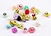 Yalis 24 Pcs Decorative Thumbtacks Colorful Floret and Bees Pushpins for Feature Wall, Whiteboard, Corkboard, Photo Wall