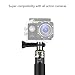 Victure Selfie Stick Extendable Aluminum Monopod Tripod Holder for Go Pro, Apeman, Victure Action Camera - Black