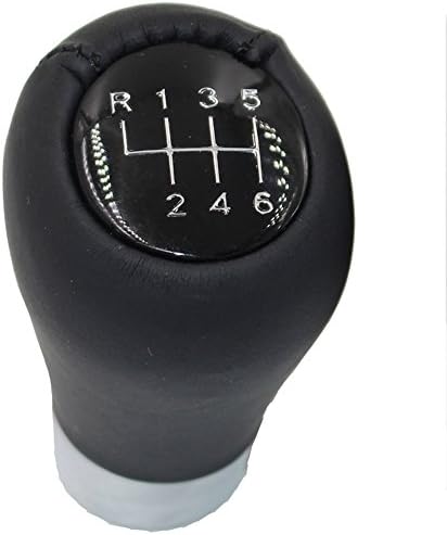 Auto Parts Gear Shift Knob 6 Speed with Leather Car Gear Knob Black