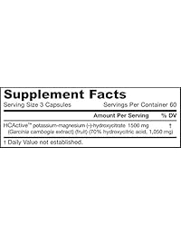 Jarrow Formulas hcactive Garcinia Cambogia Veggie Caps, HCA180, 1, 1