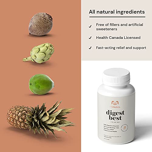 NuSisters Digestive Enzymes, Natural and Quick Relief of Indigestion