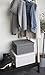 Bigso Soft Foldable Polyester Storage Box with Lid | Fabric Storage Bin with Lid and Handles for Closets and Rooms | Collapsible Storage Box for Clothes and More | 13.4″ x 17.7″ x 9.8” | Large | Grey