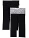 CC 2 Pack Nylon Spandex Tribal Fold Over Capri Yoga Leggings