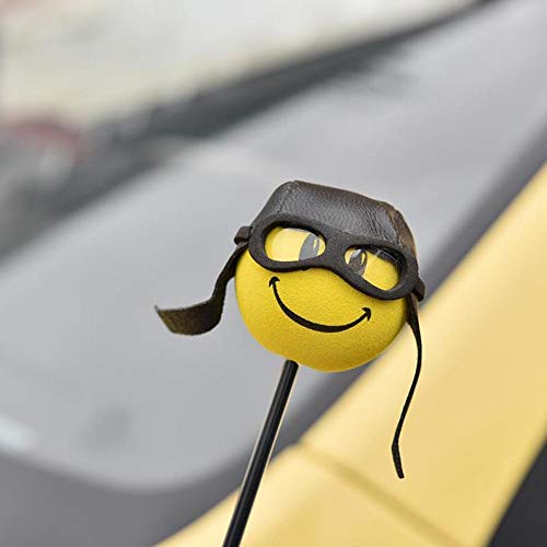 Car Antenna Hat Ball Styling Roof Ornament Yellow Little Cute Funny Cartoon Doll