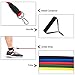 Koncle Resistance Bands Set, Exercise Bands, Fitness Bands Include 5 Exercise Bands, Door Anchor, Foam Handles, Ankle Straps and Waterproof Carrying Case, for Resistance Training, Sports & Outdoors