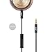 VOJO Aux Cord in for Car 3.5mm Auto Auxiliary Audio Cable for iPhone 5 Male to Male with in-Line Mic/Microphone 4ft Coiled, HOLTINE [Black] High-Quality Bose Beats Headphone Replacement Kit