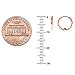 Ritastephens 14k Solid Rose Pink Gold Mini Huggies Hoops Earrings 1.5x9 Mm