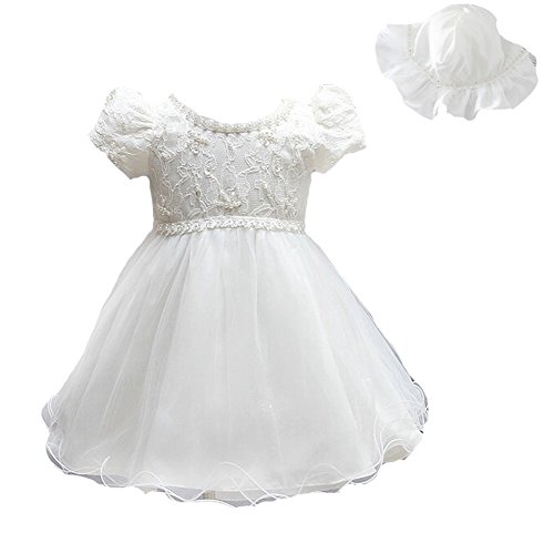 Mini kitty baby girls 3pcs dresses pageant formal dress,white,12-…