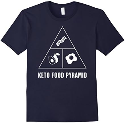 Mens "KETO FOOD PYRAMID" | Keto T-Shirt XL Navy