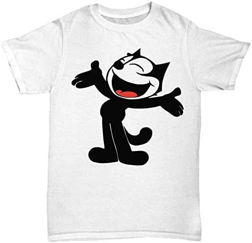 Felix The Cat Figure White T Shirt Great Funny Animal Cartoon Gift - Unisex Tee …