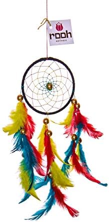 Rooh Dream Catcher ~ Rastafarian ~ Handmade Hangings for Home Decor, Wall Hangings, Garden, Car, Outdoor, Bedroom, key chain, Meditation Room, Yoga Temple.