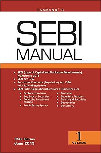 SEBI Manual (Set of Three Volumes) (34th Edition June 2019)