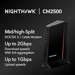 NETGEAR Nighthawk DOCSIS 3.1 Mid/high-Split Cable