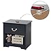 South Shore Aviron 1-Drawer Nightstand, Blueberry with Rope Handle 55.2 cm x 44.5 cm x 57.2 cm (D x W x H)