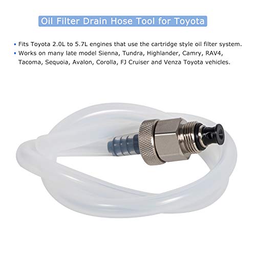 Yoursme Oil Filter Drain Hose Tool for Toyota, Lexus, Scion 2.0L 5.7L