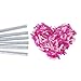 BATTIFE It's a Girl, 6Pack Gender Reveal Confetti Sticks, Tissue Paper Confetti Flick Flutter Wands for Baby Girl Shower, Wedding, Birthday Party Supplies Decoration, Shoot Poppers, 14inch Pink