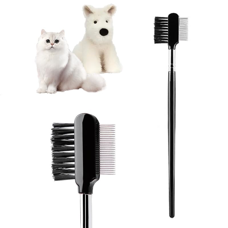 ieron 1 Pet Tear Comb Dual-Purpose Double Head Eyebrow Brush Eyebrow Brush Pet Eyebrow Comb?