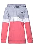 Happy Mama. Womens Nursing Hoodie Breastfeeding Colour Block Maternity. 503p