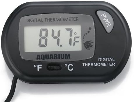 Surborder Shop LCD Digital Fish Tank Aquarium Thermometer with 2 Suction Cup