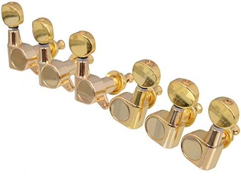 3R3L Golden Inline Guitar Tuning Pegs keys Tuners Machine Heads for Folk Acoustic Electric Guitar